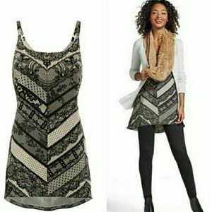 Cabi Monaco Cami, black and cream, size: small